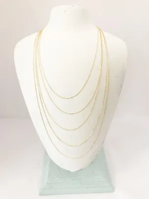 14k Gold Filled Flat Cable Chain Necklace