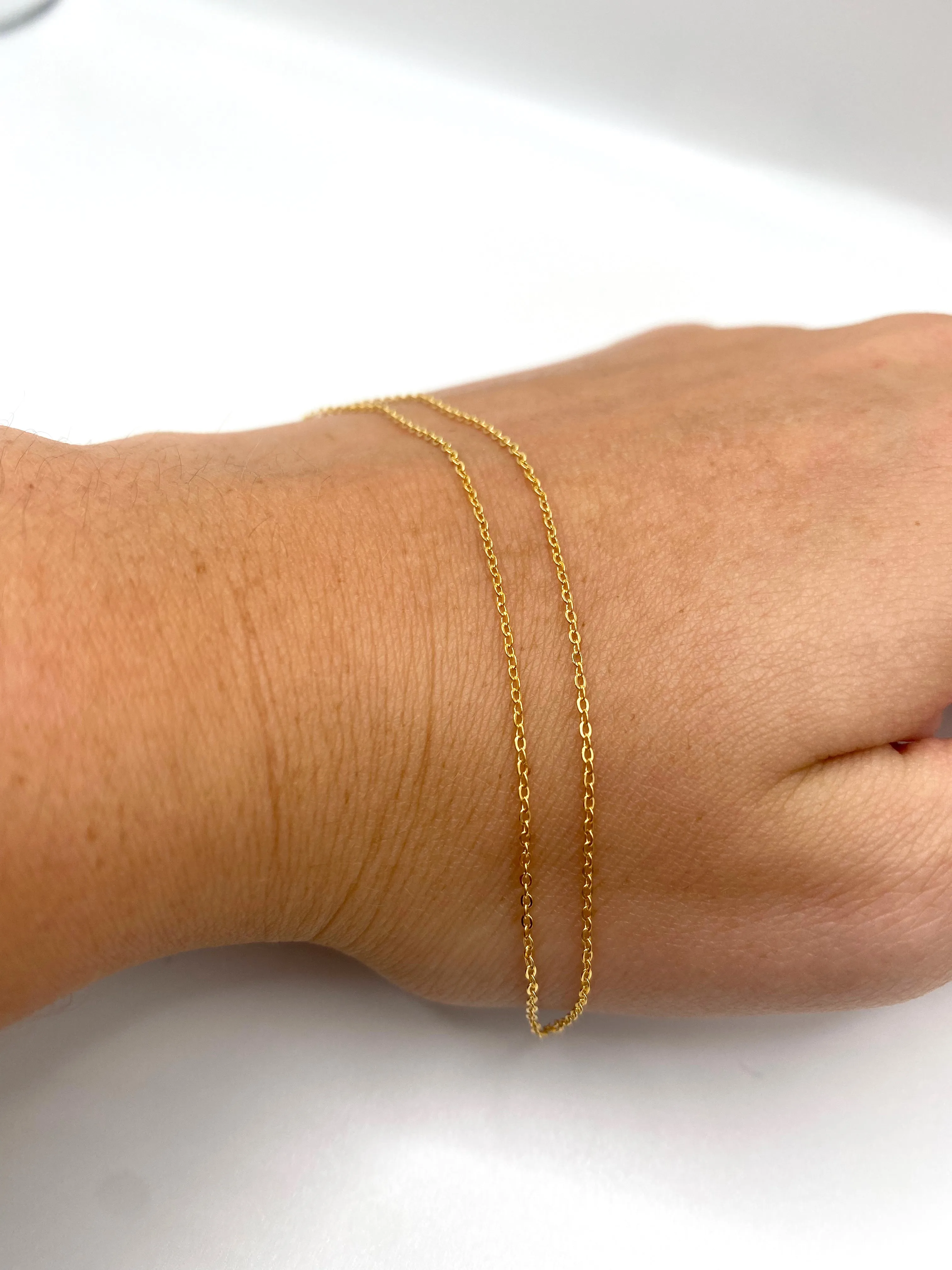 14k Gold Filled Flat Cable Chain Necklace