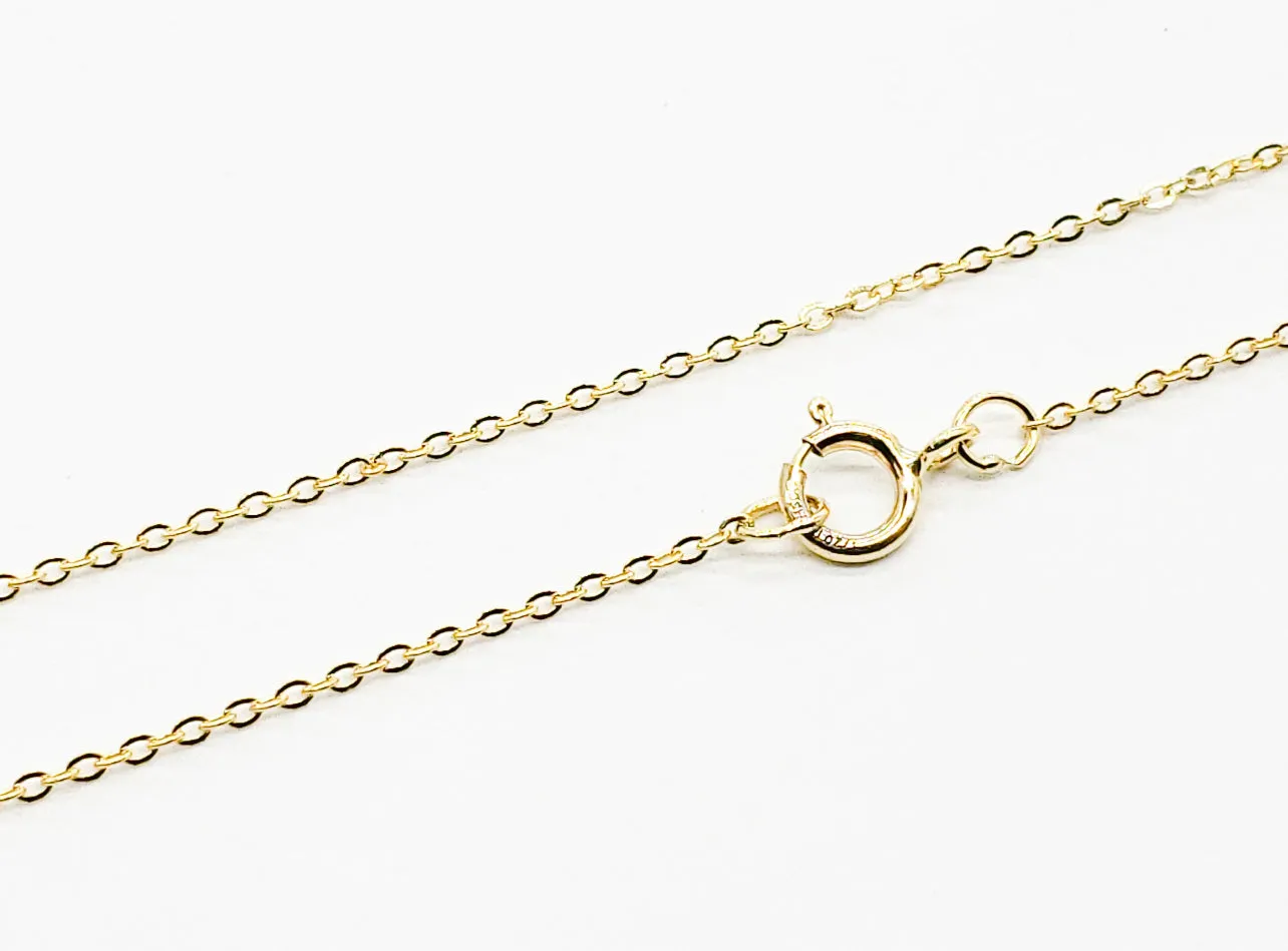 14k Gold Filled Flat Cable Chain Necklace