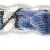 5-Piece Silver-Tone and Blue Bracelets Set
