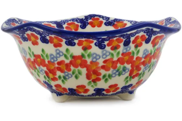 5" Dessert Bowl - Red Chains