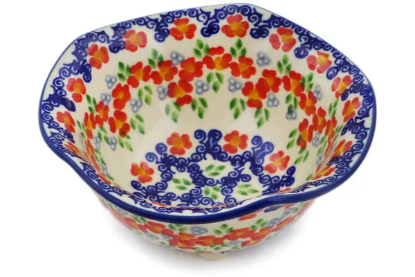 5" Dessert Bowl - Red Chains