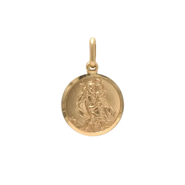 9ct Yellow Gold St.Christopher Pendant