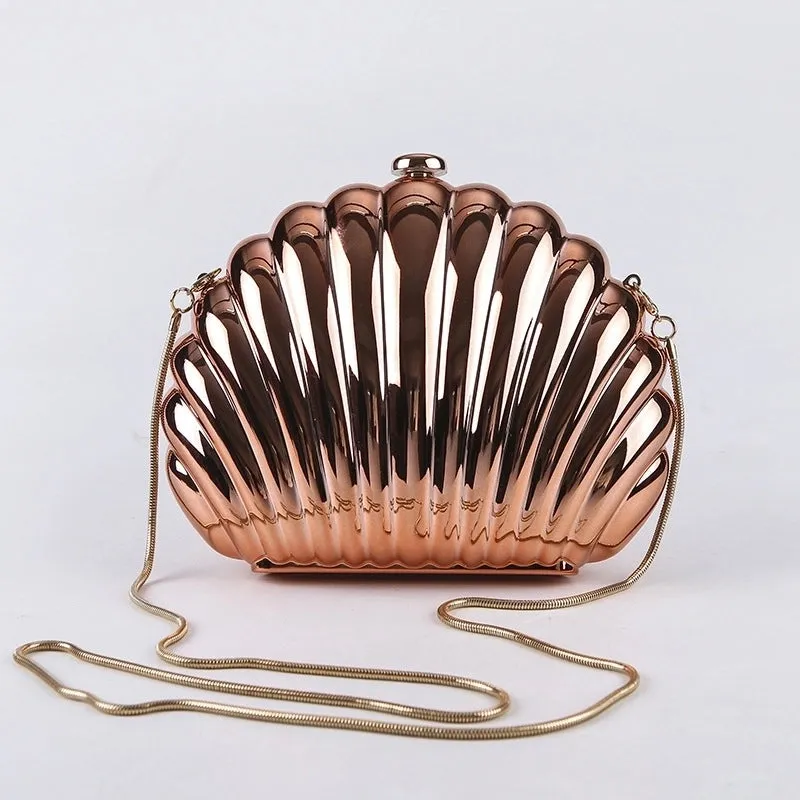 Abs Solid Color Shell Evening Bags