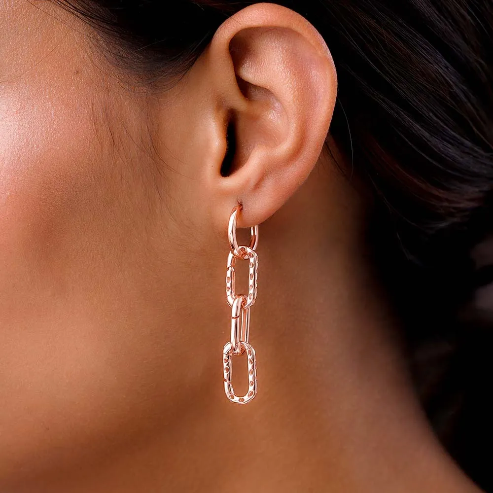 Allegro Link Drop Earrings   Allegro Big Link Ring