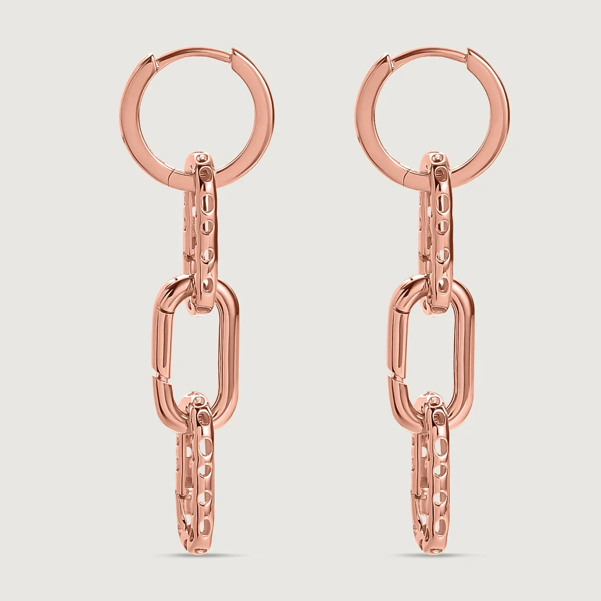 Allegro Link Drop Earrings   Allegro Big Link Ring