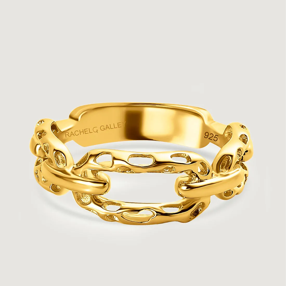 Allegro Link Drop Earrings   Allegro Big Link Ring