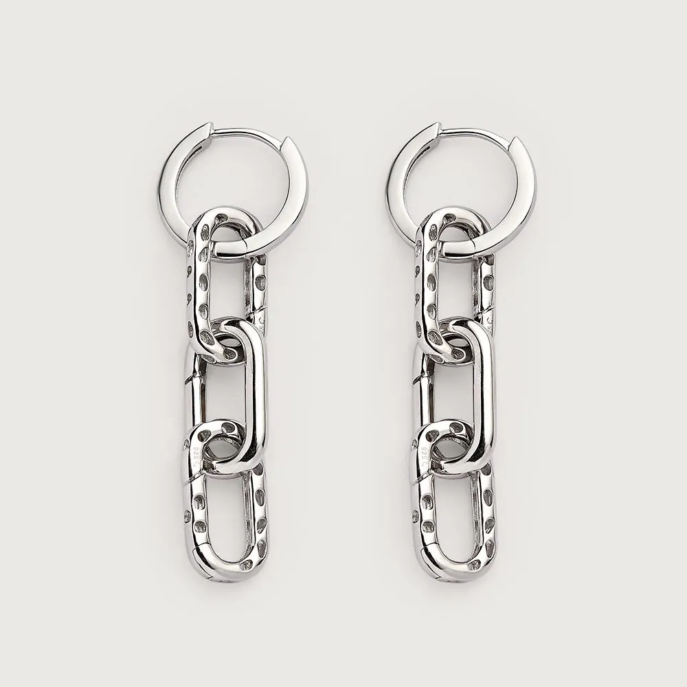 Allegro Link Drop Earrings   Allegro Big Link Ring