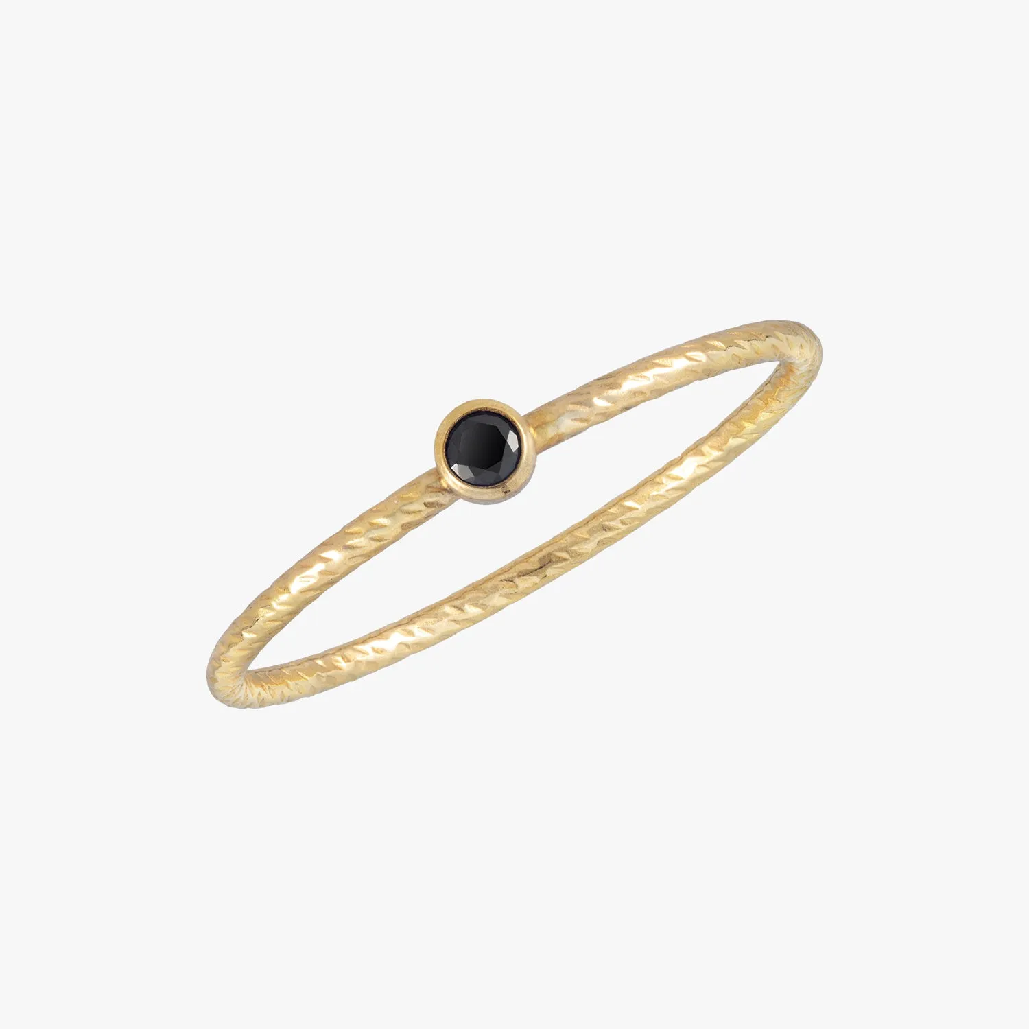Baby Black Sparkle Ring