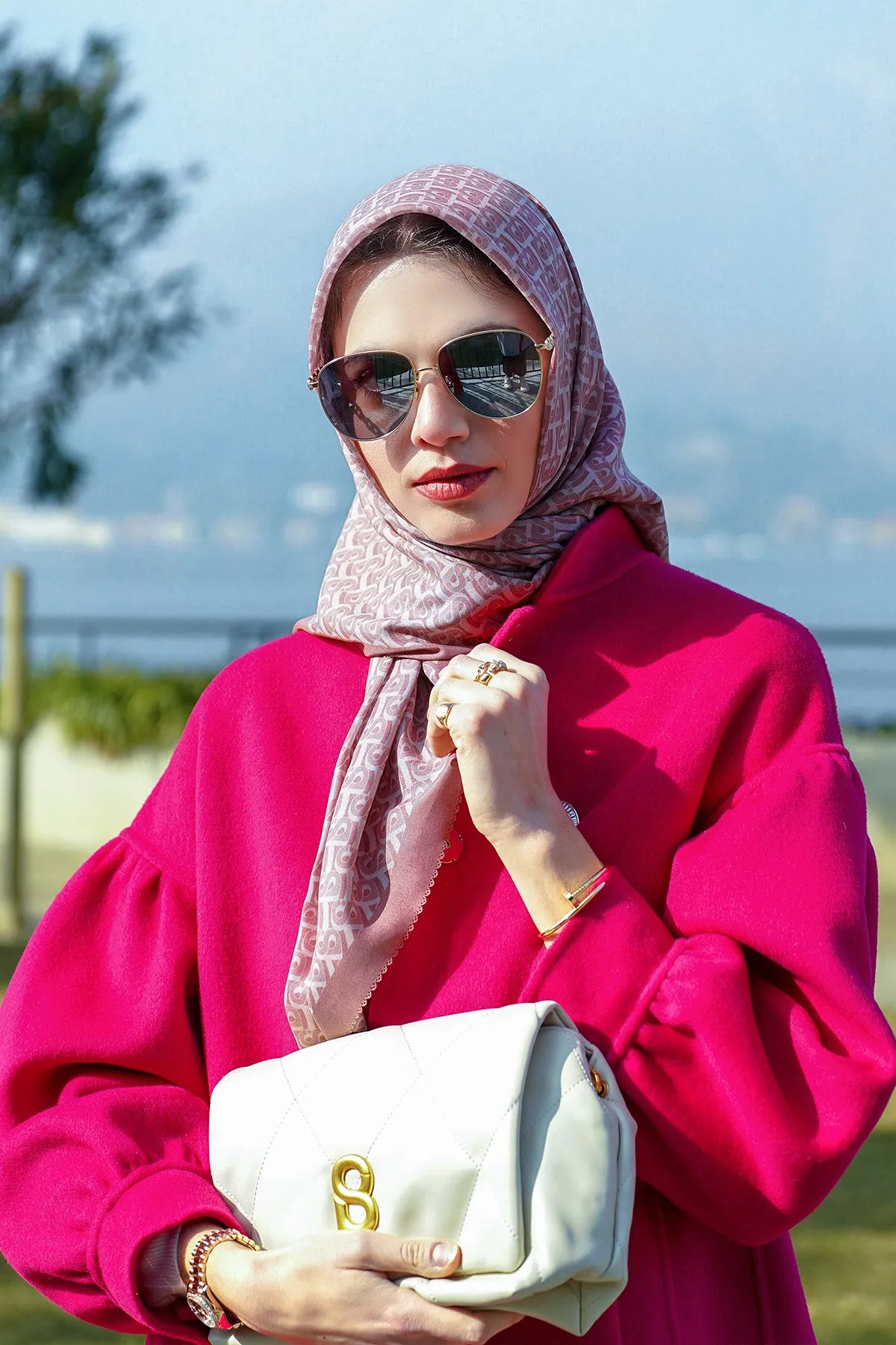 Bimu Voile Square - Nostalgia Rose