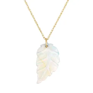 Carved Leaf Pendant 