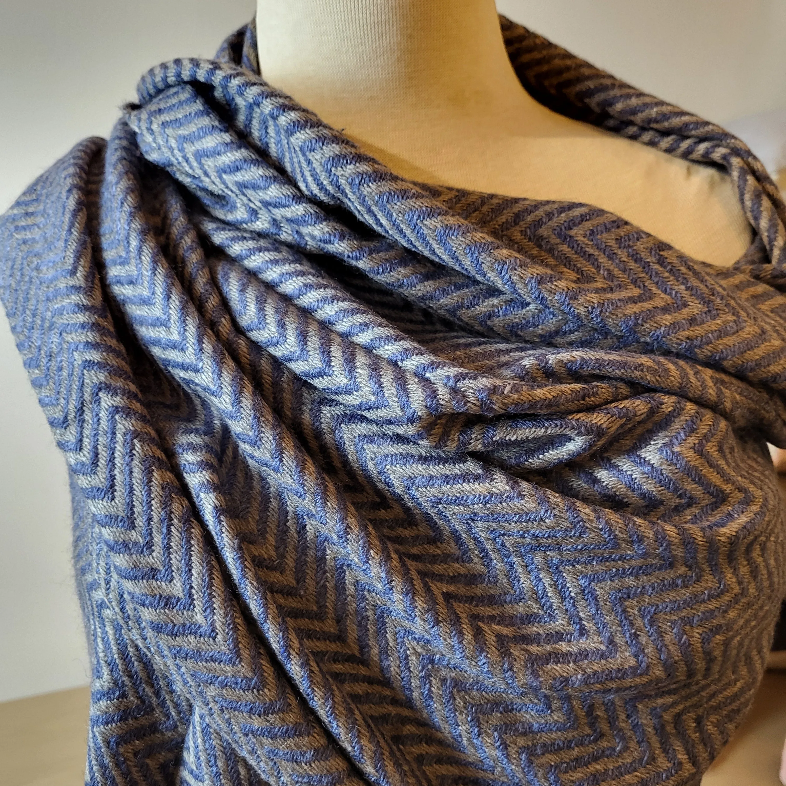 Cashmere Shawl Herringbone