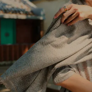 Cashmere Shawl Herringbone