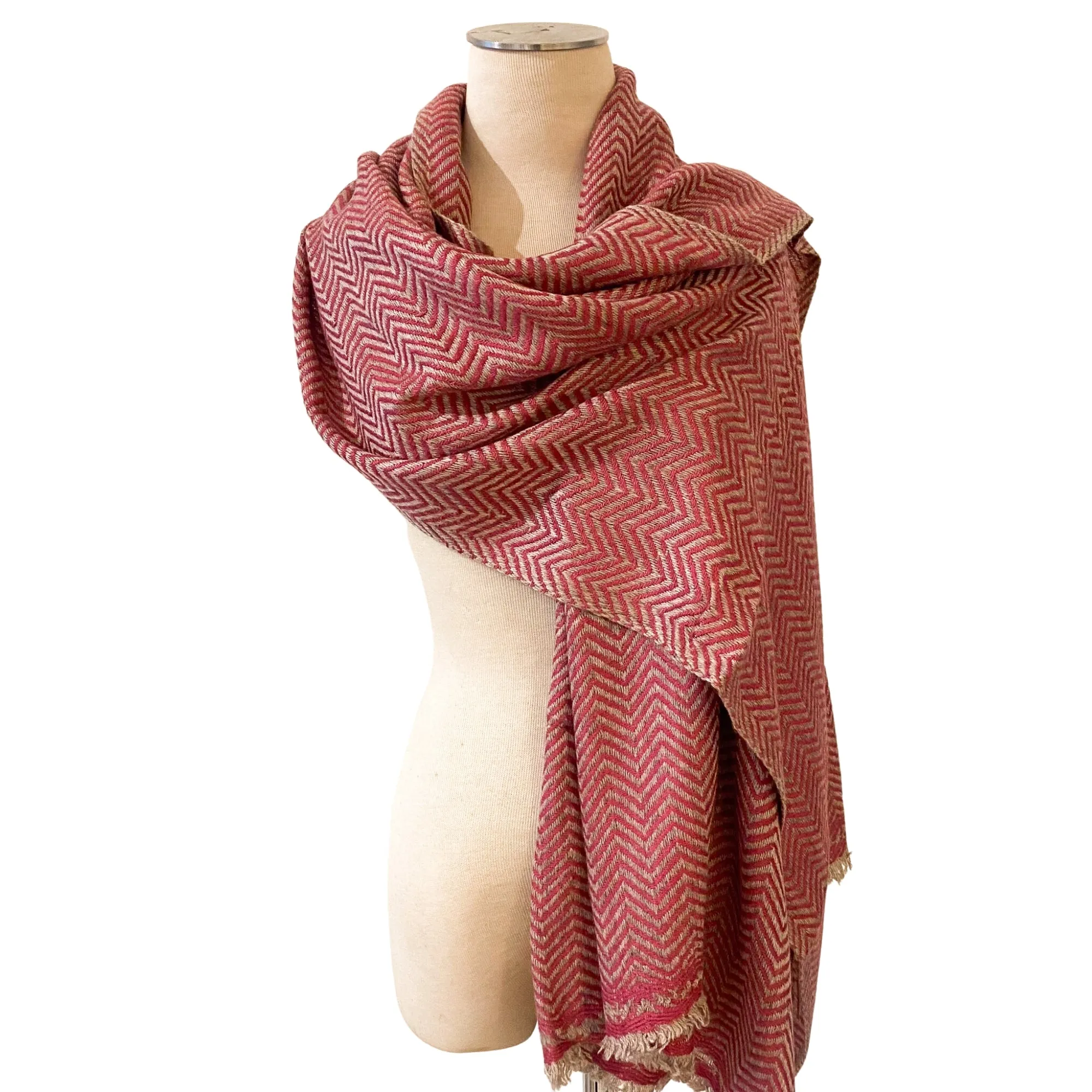 Cashmere Shawl Herringbone