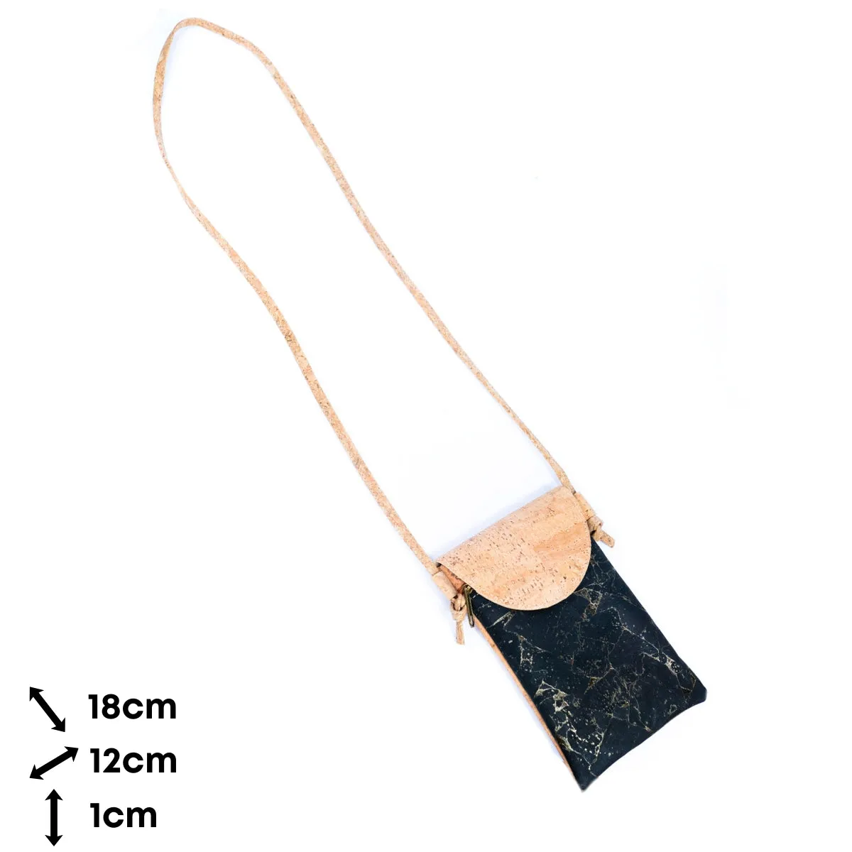 Chic Natural Cork Crossbody Phone Bag for Women BAGP-008-5 (5units)