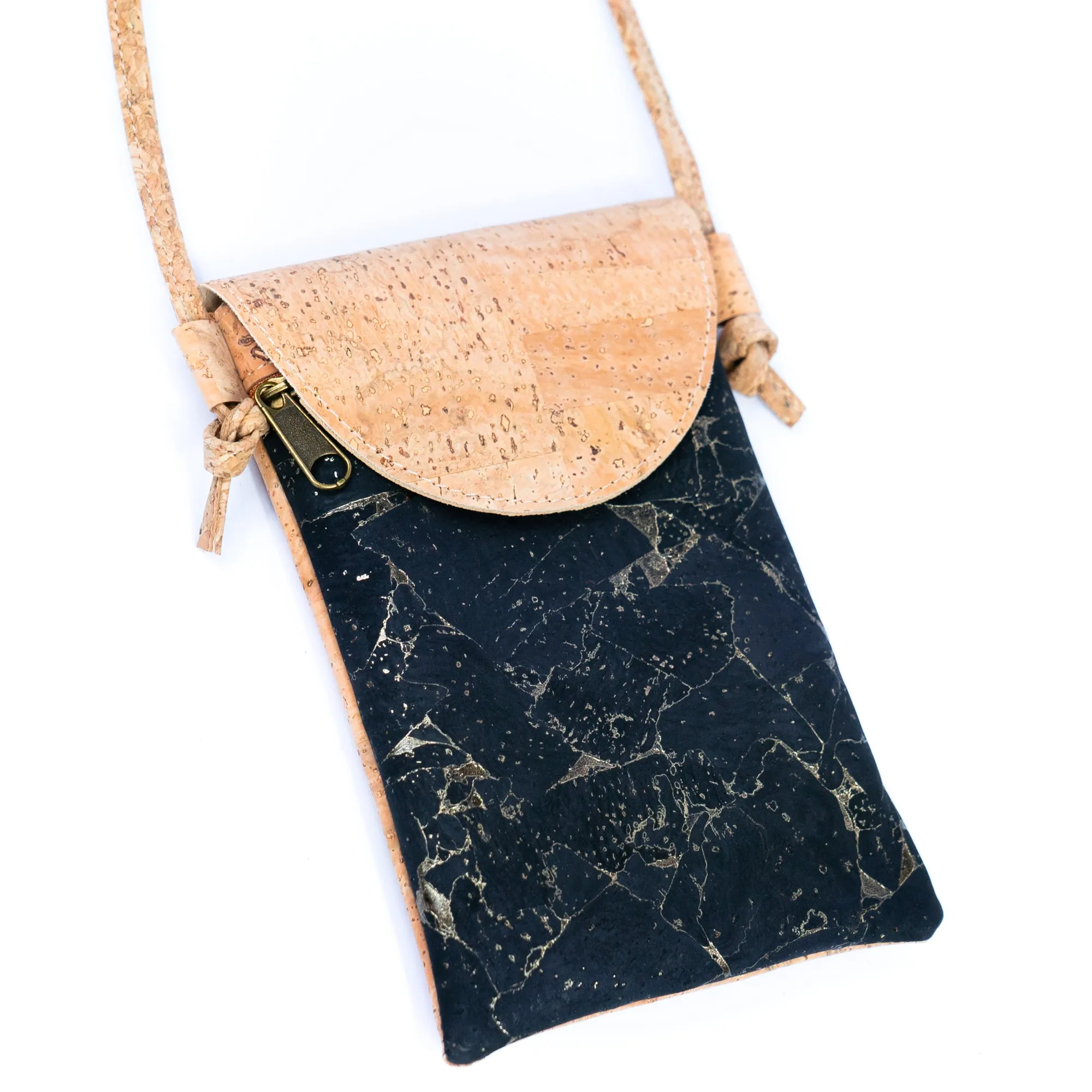 Chic Natural Cork Crossbody Phone Bag for Women BAGP-008-5 (5units)