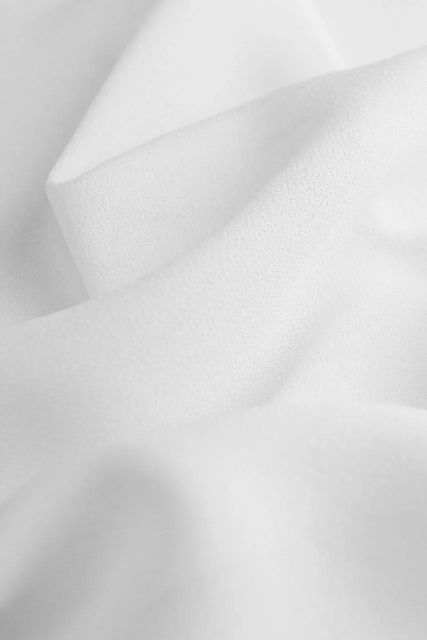 Classic Square Chiffon Hijab - Soft White