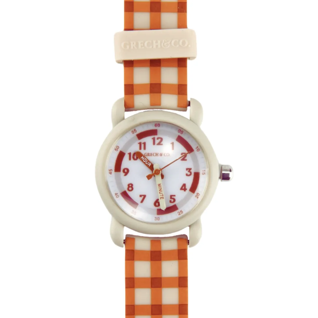 Classic Watches | Silicone   Stainless Steel | Sienna Gingham