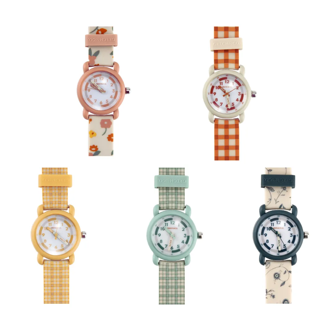 Classic Watches | Silicone   Stainless Steel | Sienna Gingham