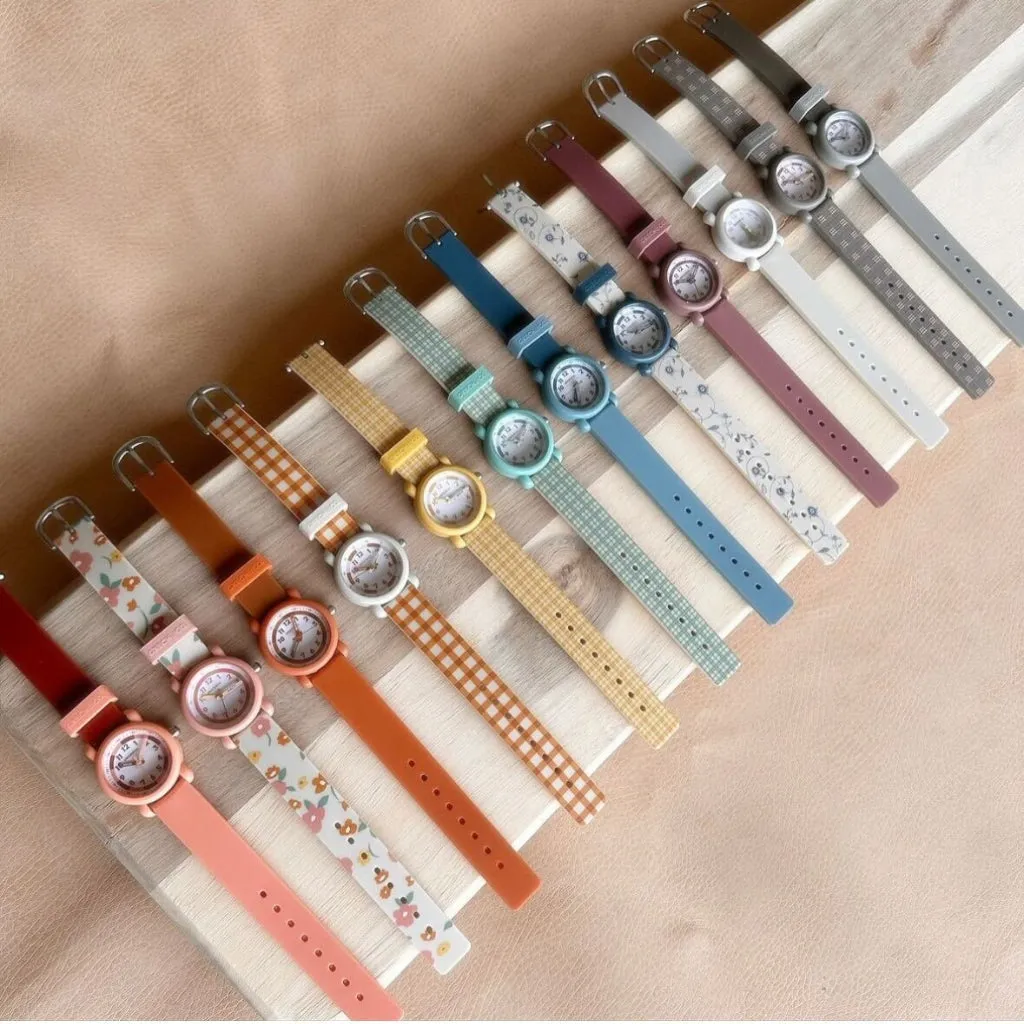 Classic Watches | Silicone   Stainless Steel | Sienna Gingham