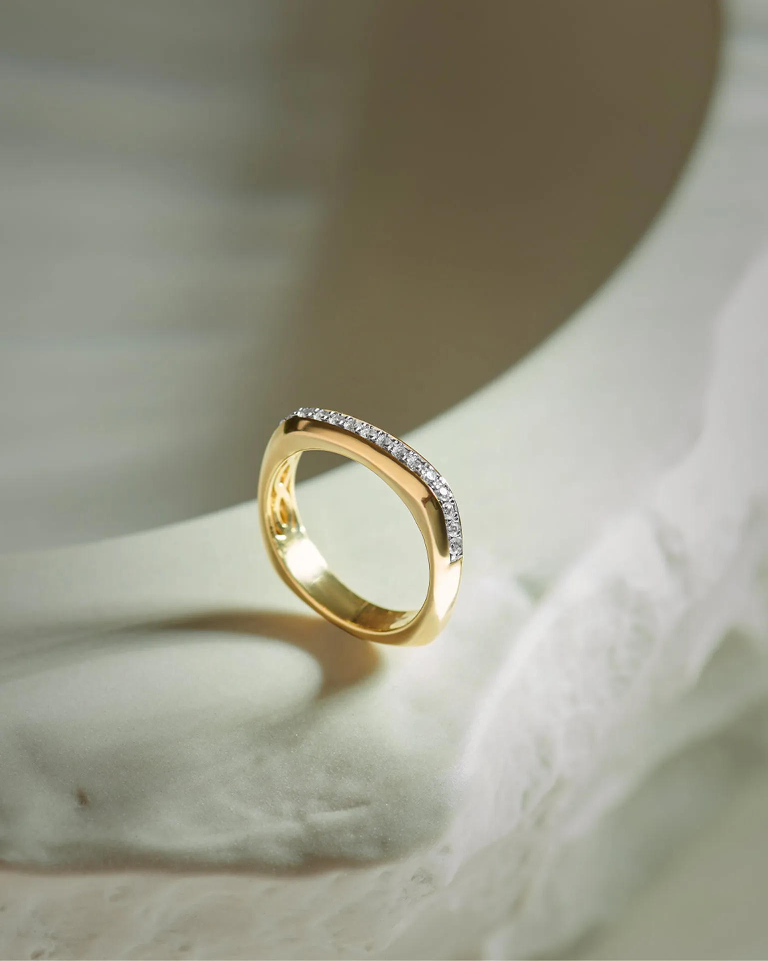 Cushion Diamond Band