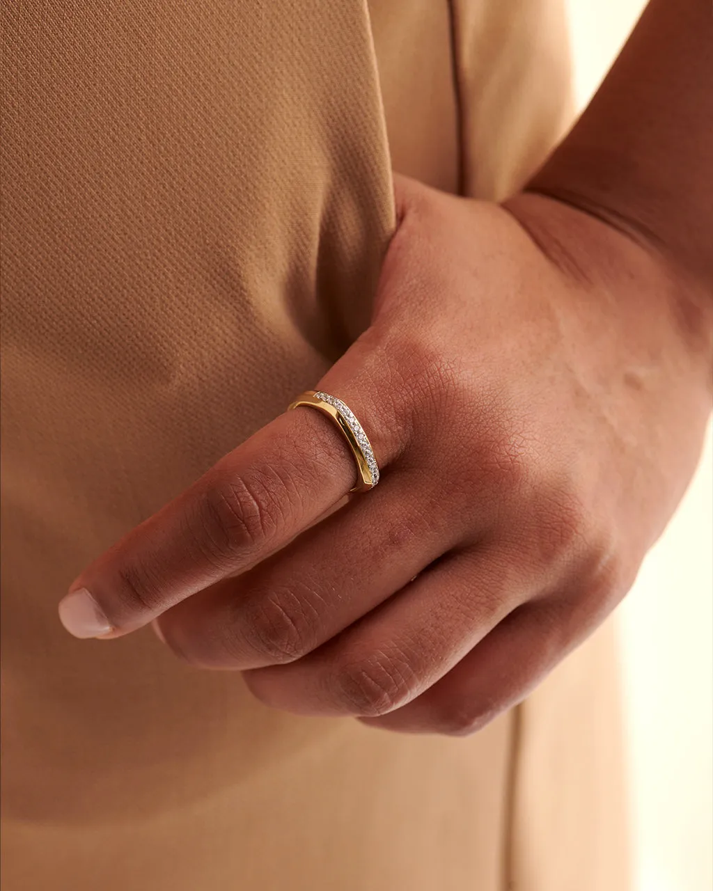 Cushion Diamond Band