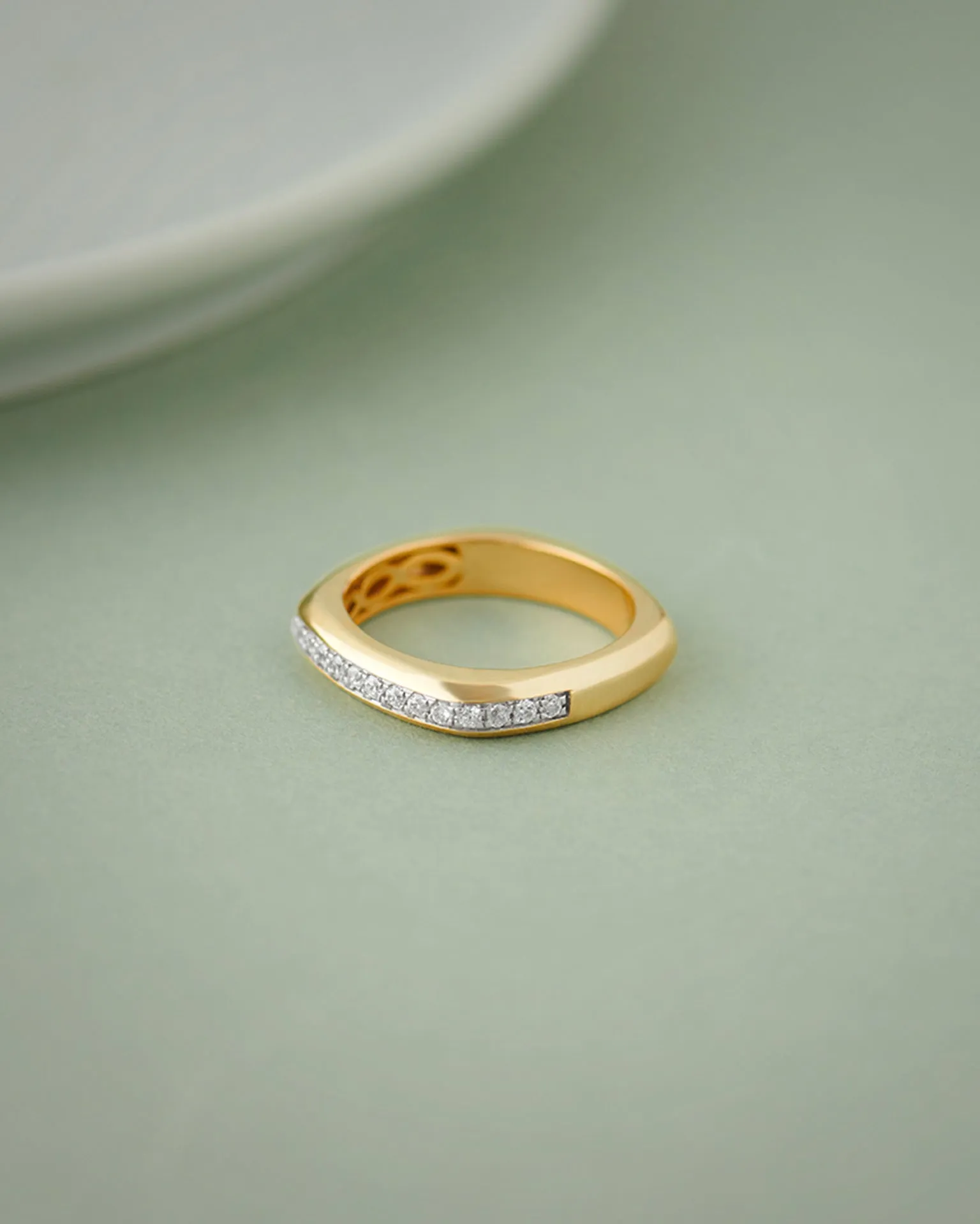 Cushion Diamond Band