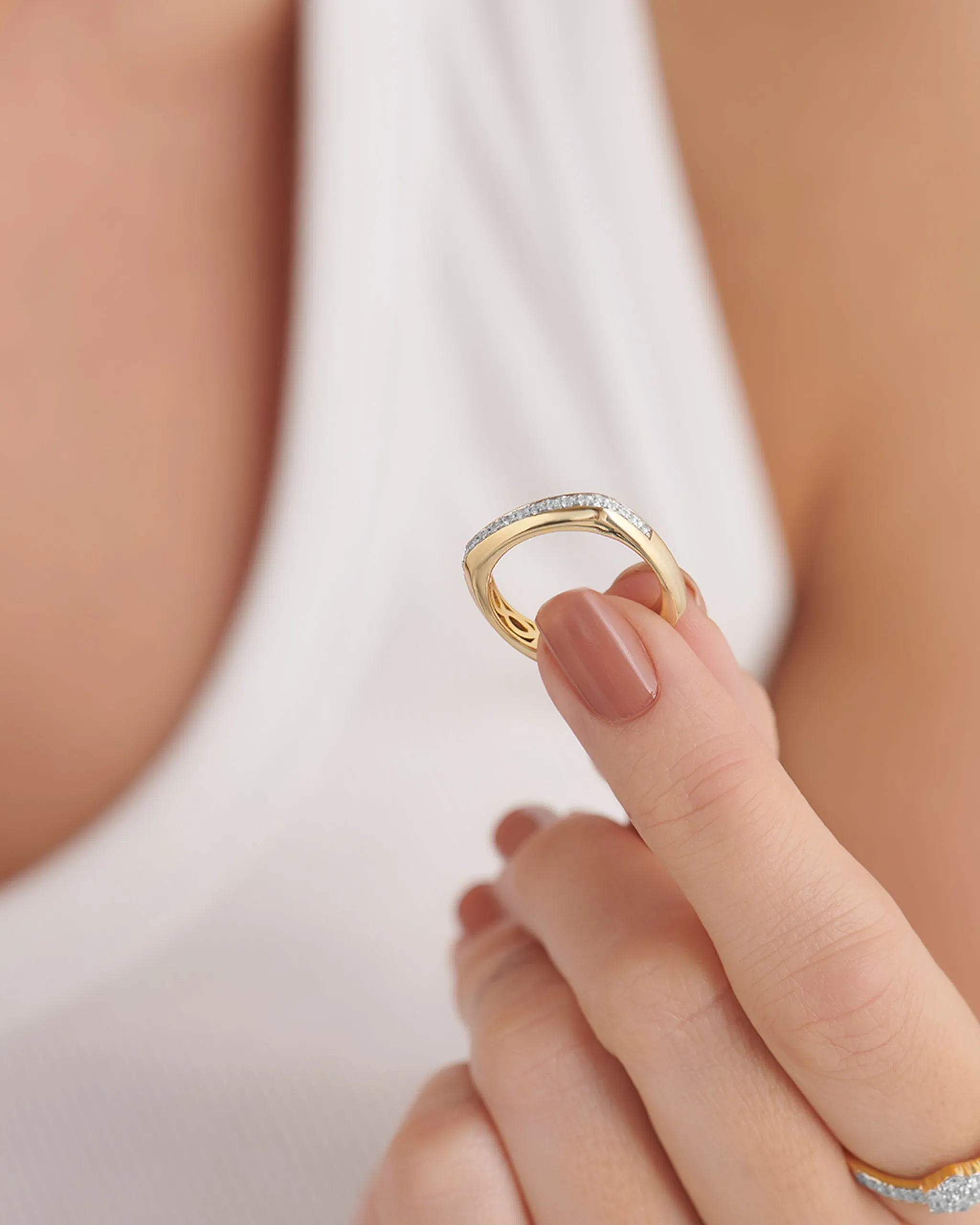 Cushion Diamond Band