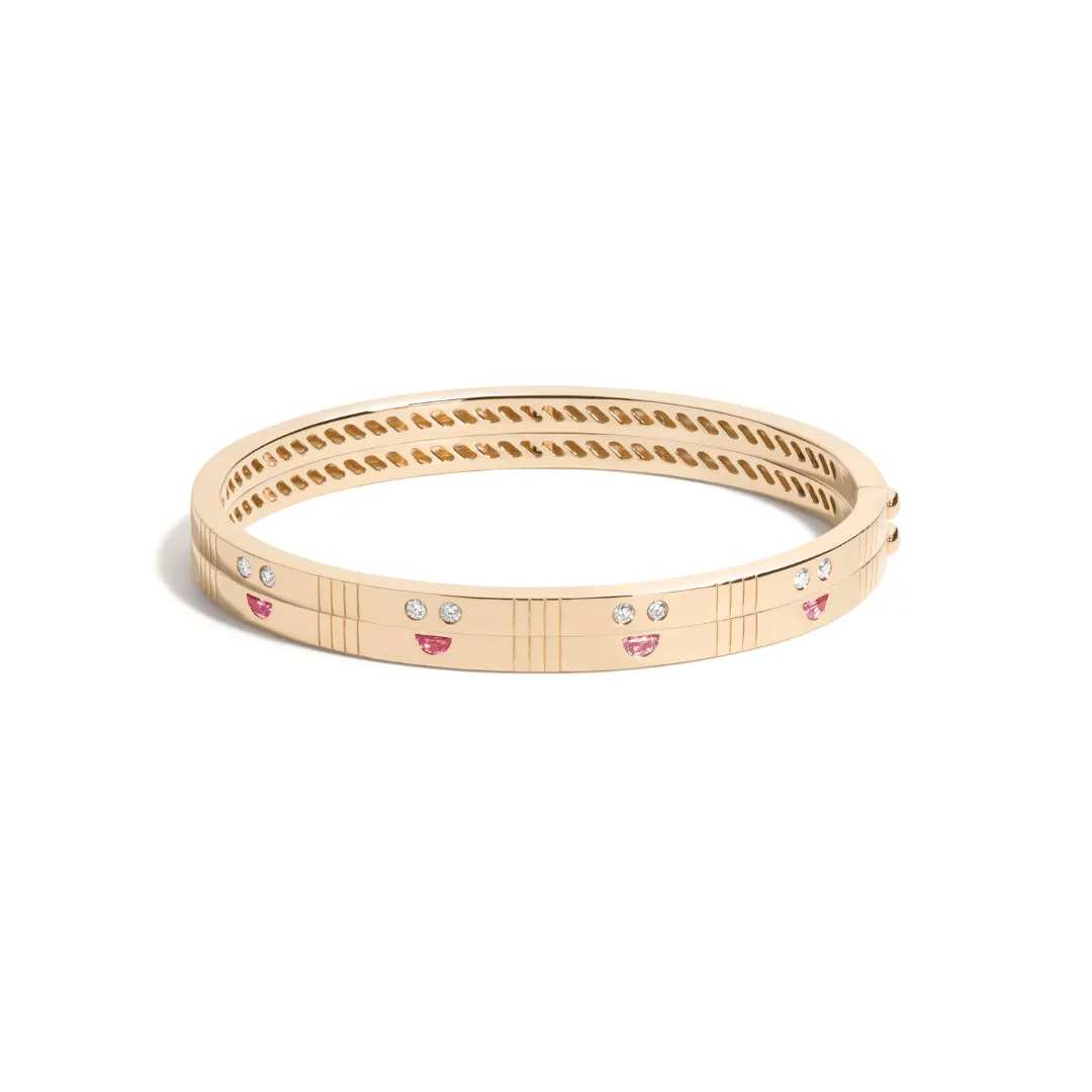 emotey bangle bracelet, diamond eyes