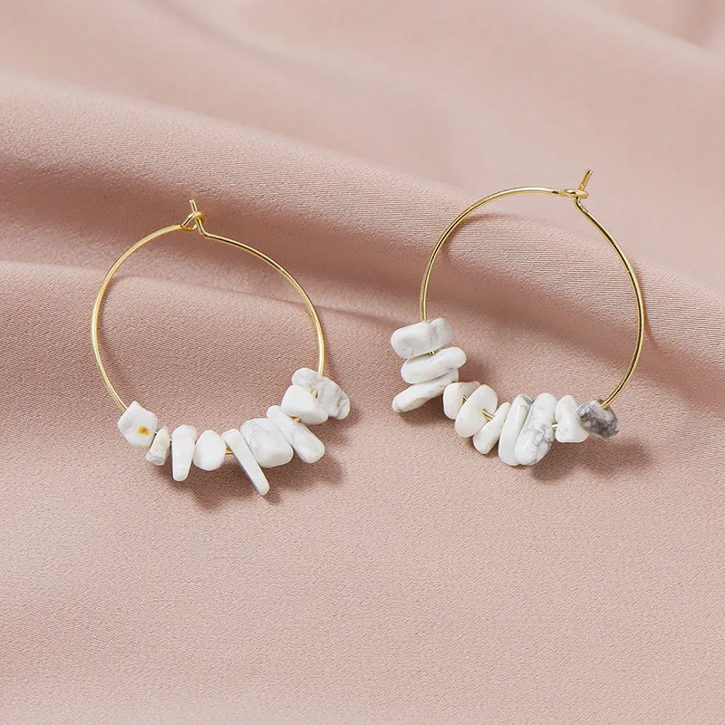 European and American Stone Earrings Set - Vienna Verve Collection