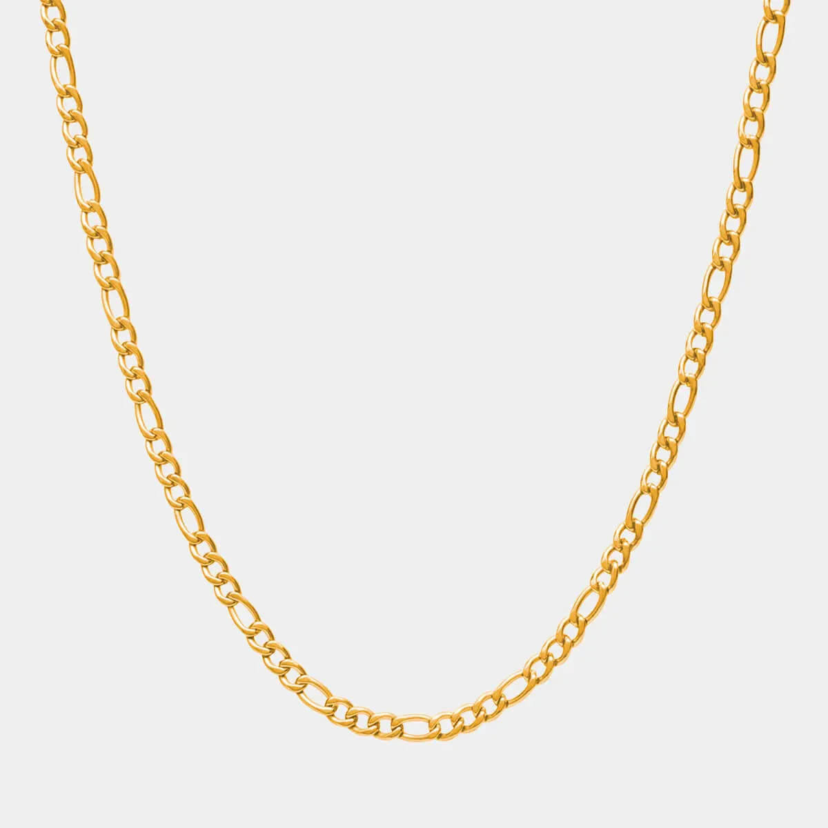Figaro Link Chain 4mm Gold Plating