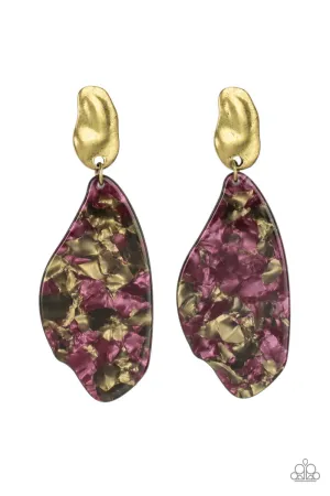 Fish Out of Water Brass-Earrings