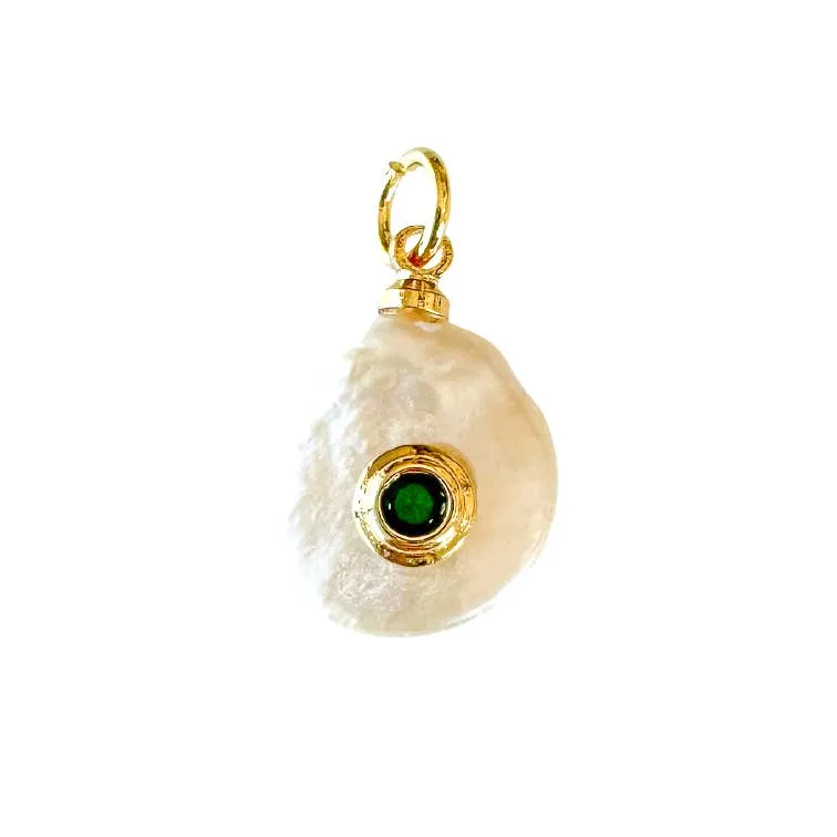 Fresh Pearl Birthstone Charm For Charm Necklace & Bracelet