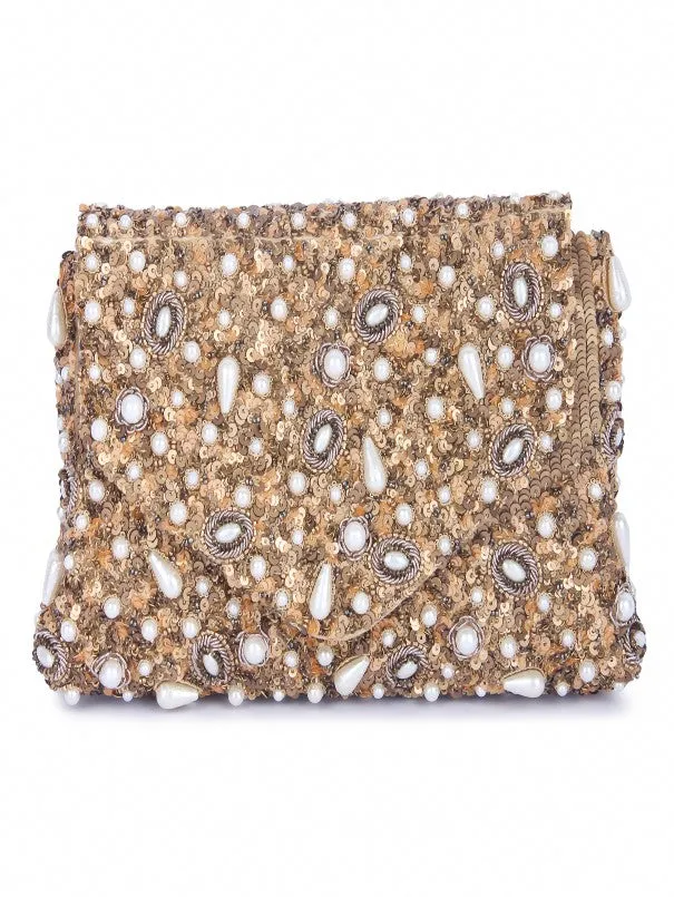 Fusion Copper Clutch Bag
