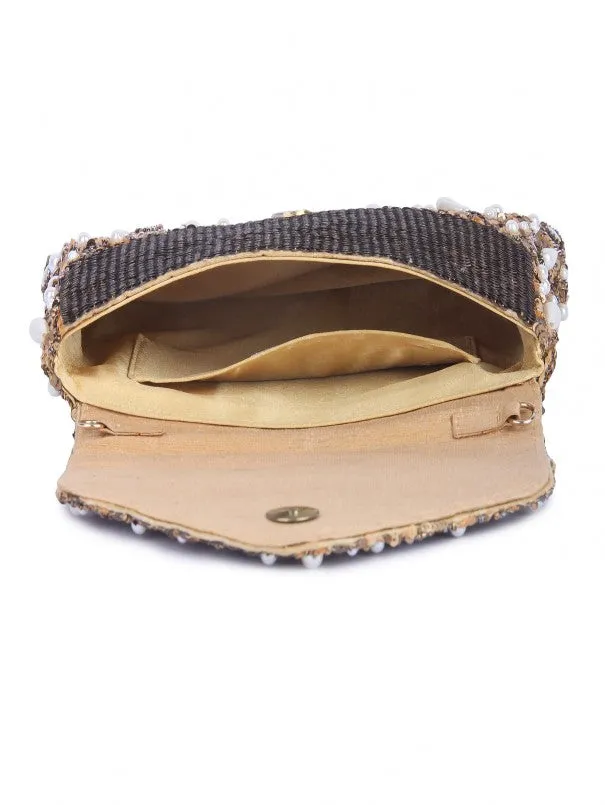 Fusion Copper Clutch Bag
