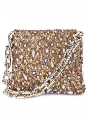 Fusion Copper Clutch Bag