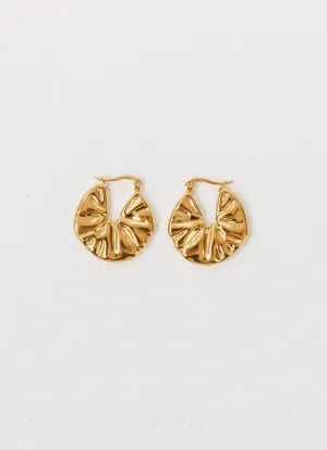 Gilded Chunky Earrings - Gold