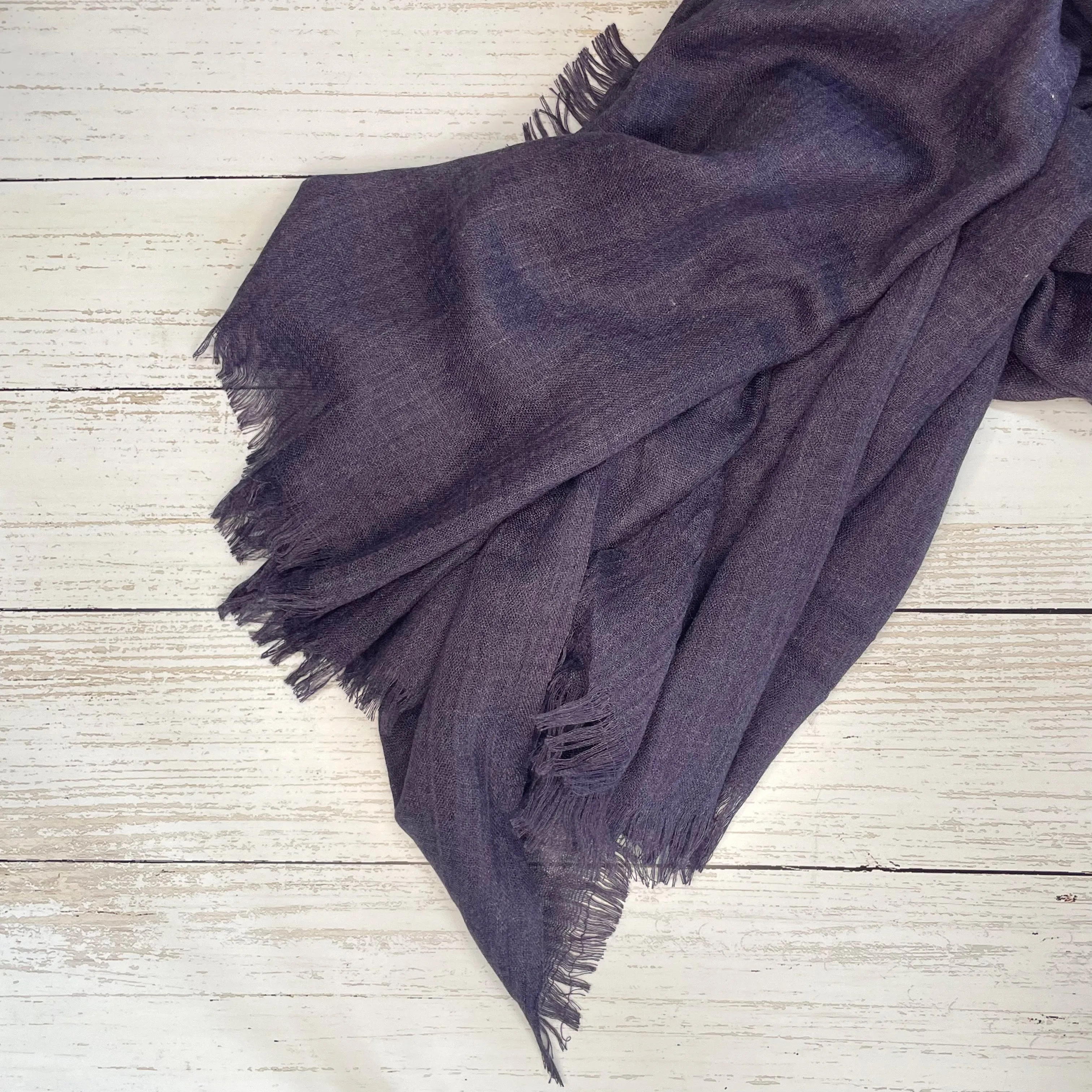 Heather Plain Scarf - Dark Lavender