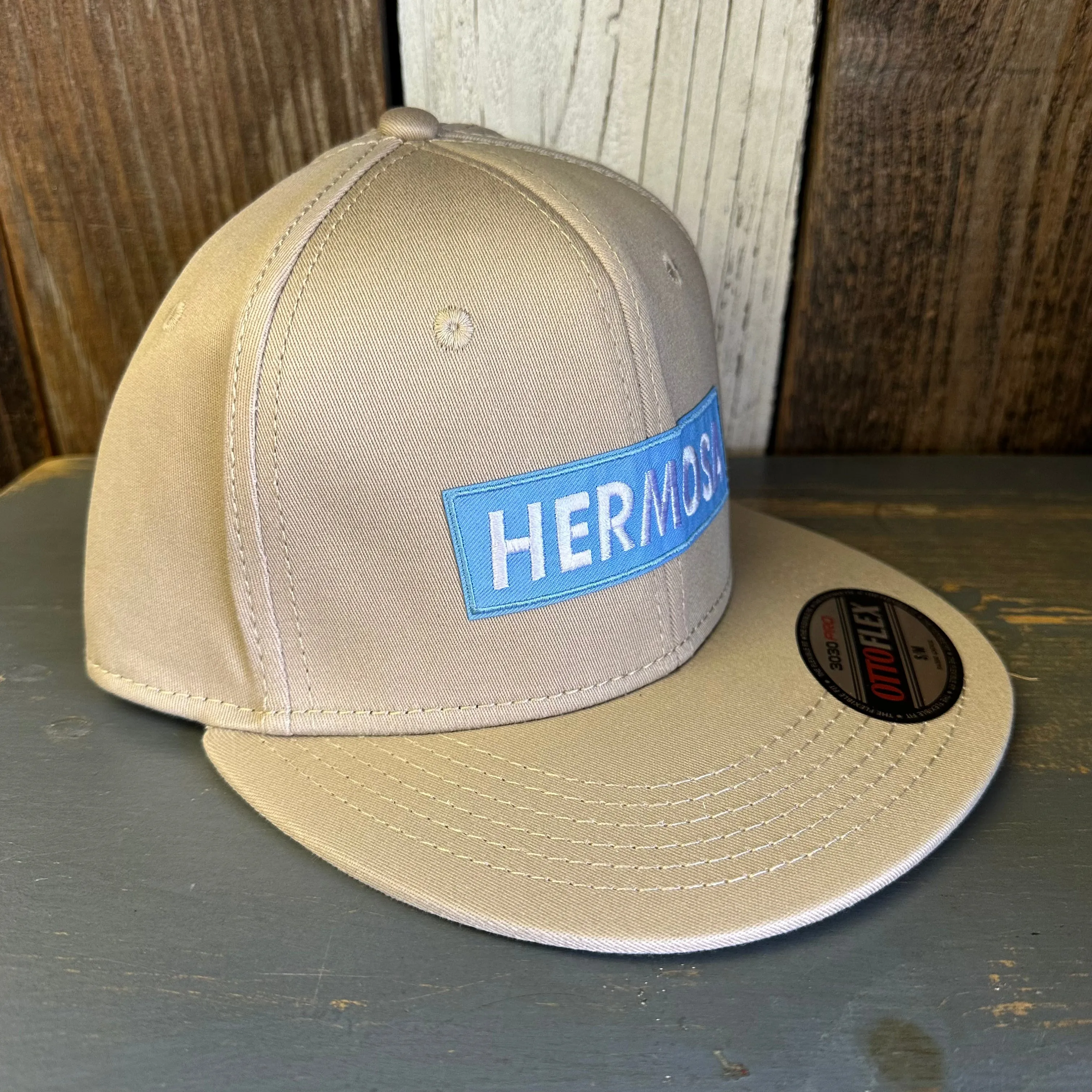 Hermosa Beach BLUE SUPREME HERMOSA :: OTTO FLEX 3030 PRO Baseball Hat - Khaki
