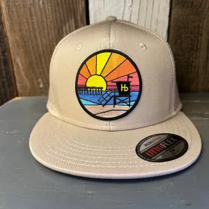 Hermosa Beach OBLIGATORY SUNSET :: OTTO FLEX 3030 PRO Baseball Hat - Khaki