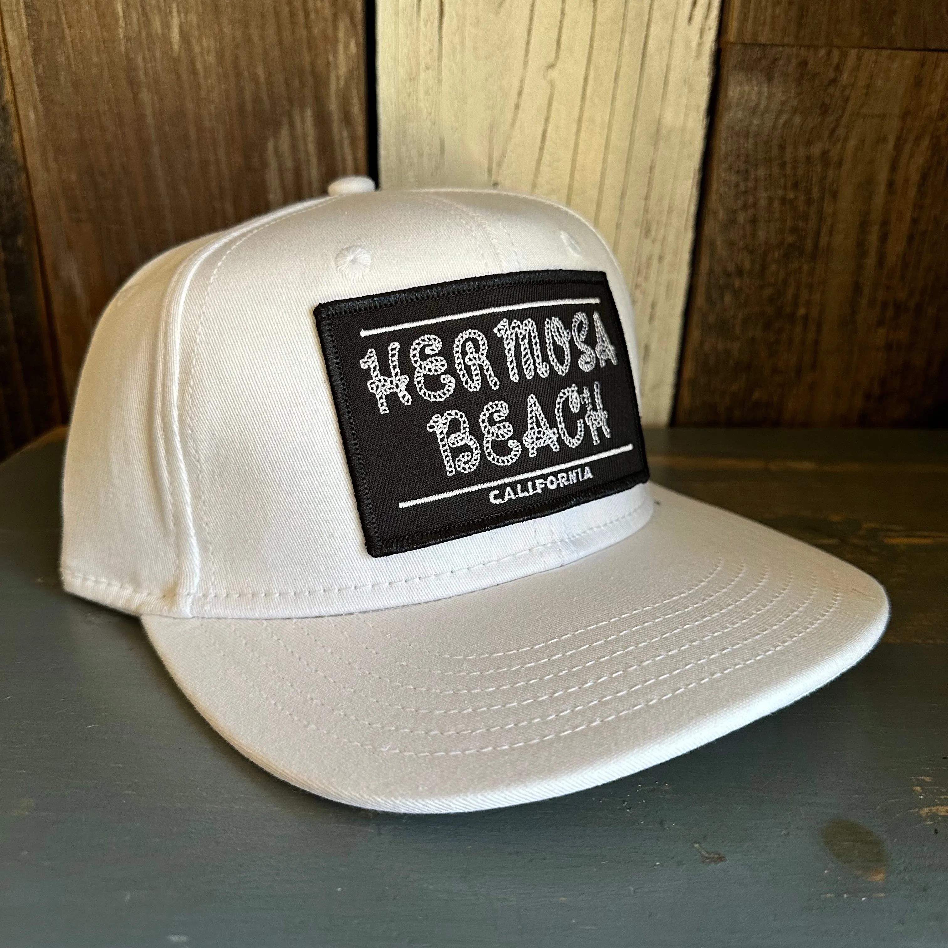 Hermosa Beach ROPER :: OTTO FLEX 3030 PRO Baseball Hat - White