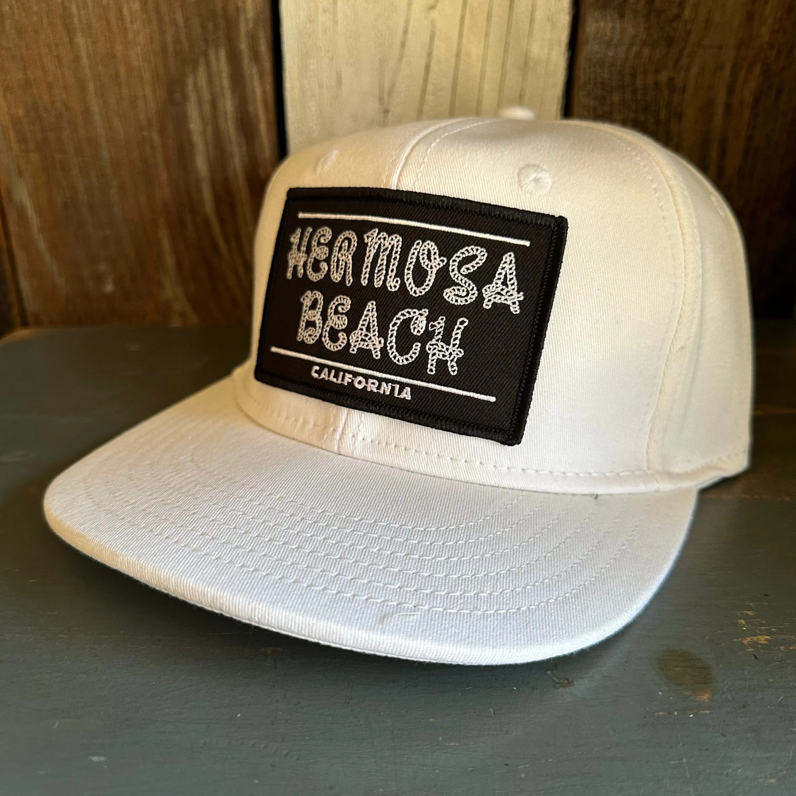 Hermosa Beach ROPER :: OTTO FLEX 3030 PRO Baseball Hat - White
