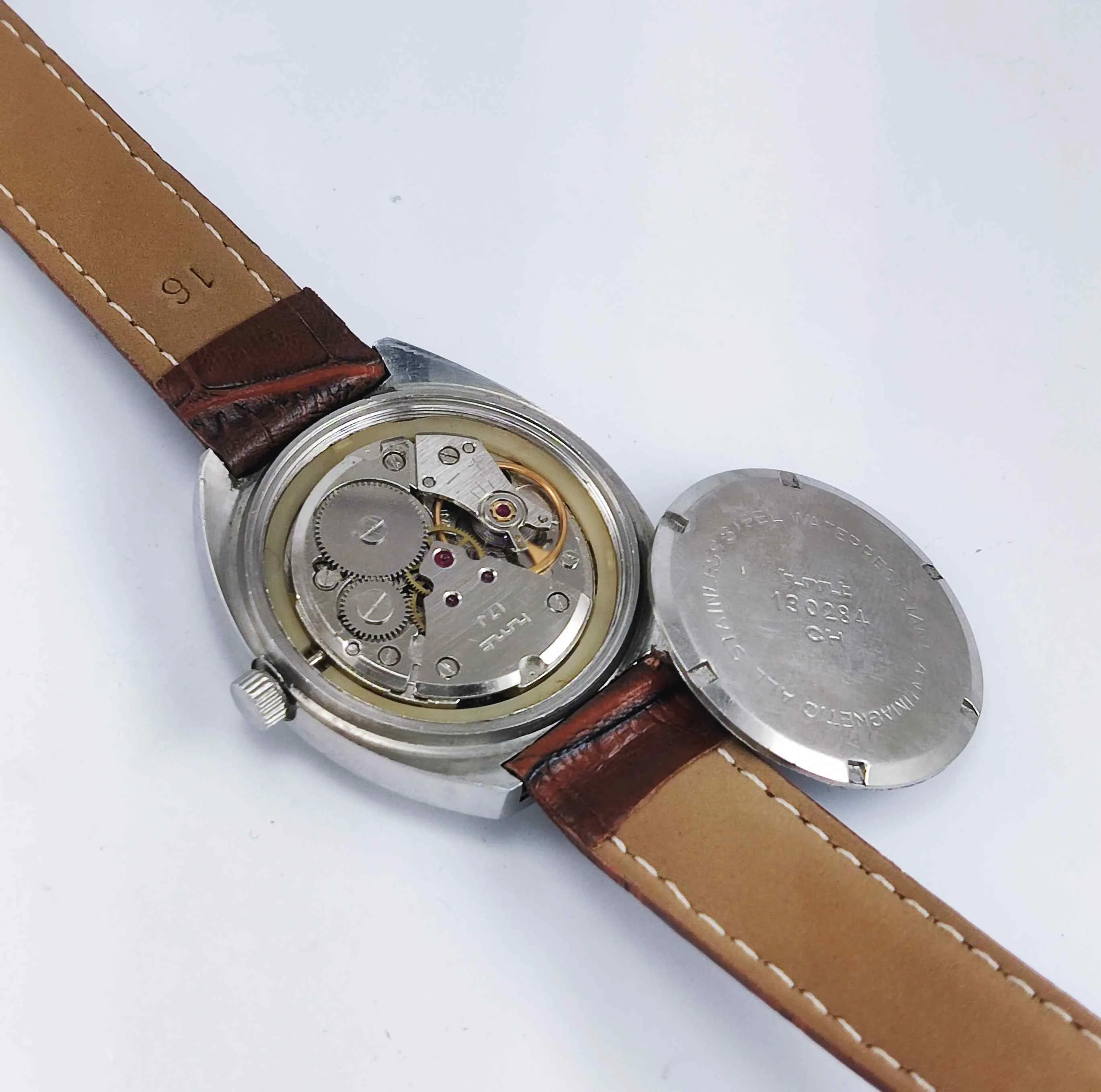 HMT Rohit Para Shock 17 Jewels Silver Dial HandWinding Men's Watch