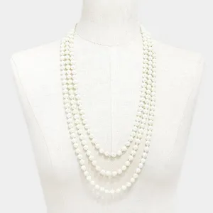iLLASPARKZ 90"L PEARL NECKLACE 8MMGLASS PEARL BEAD