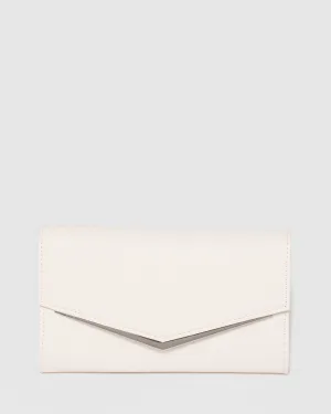 Ivory Kelsey Evening Clutch Bag