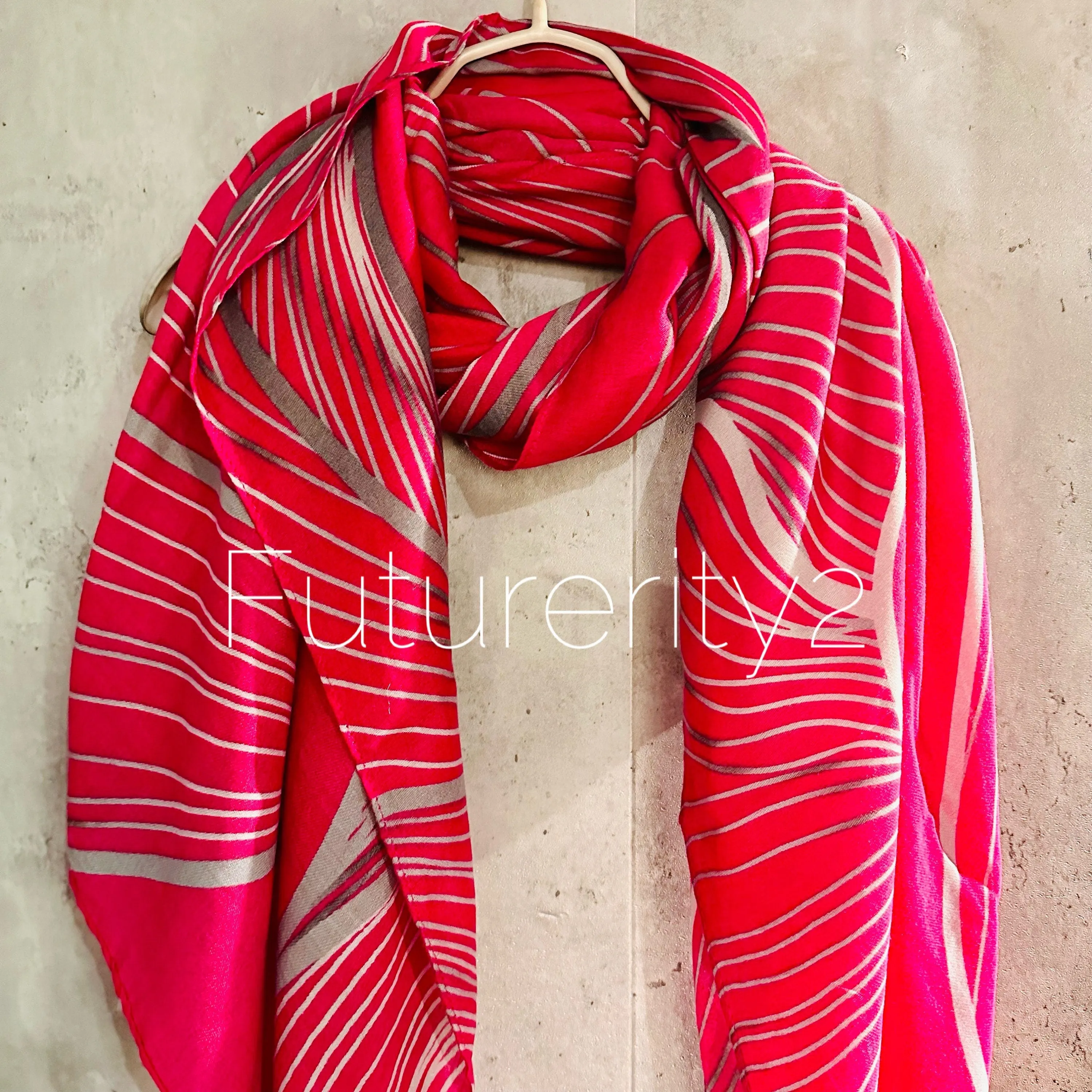 Leaf Vein Pattern in Pink Cotton Scarf for Women,Suitable for all Season,An Eco-Friendly Gift for Mom,Ideal for Birthday.