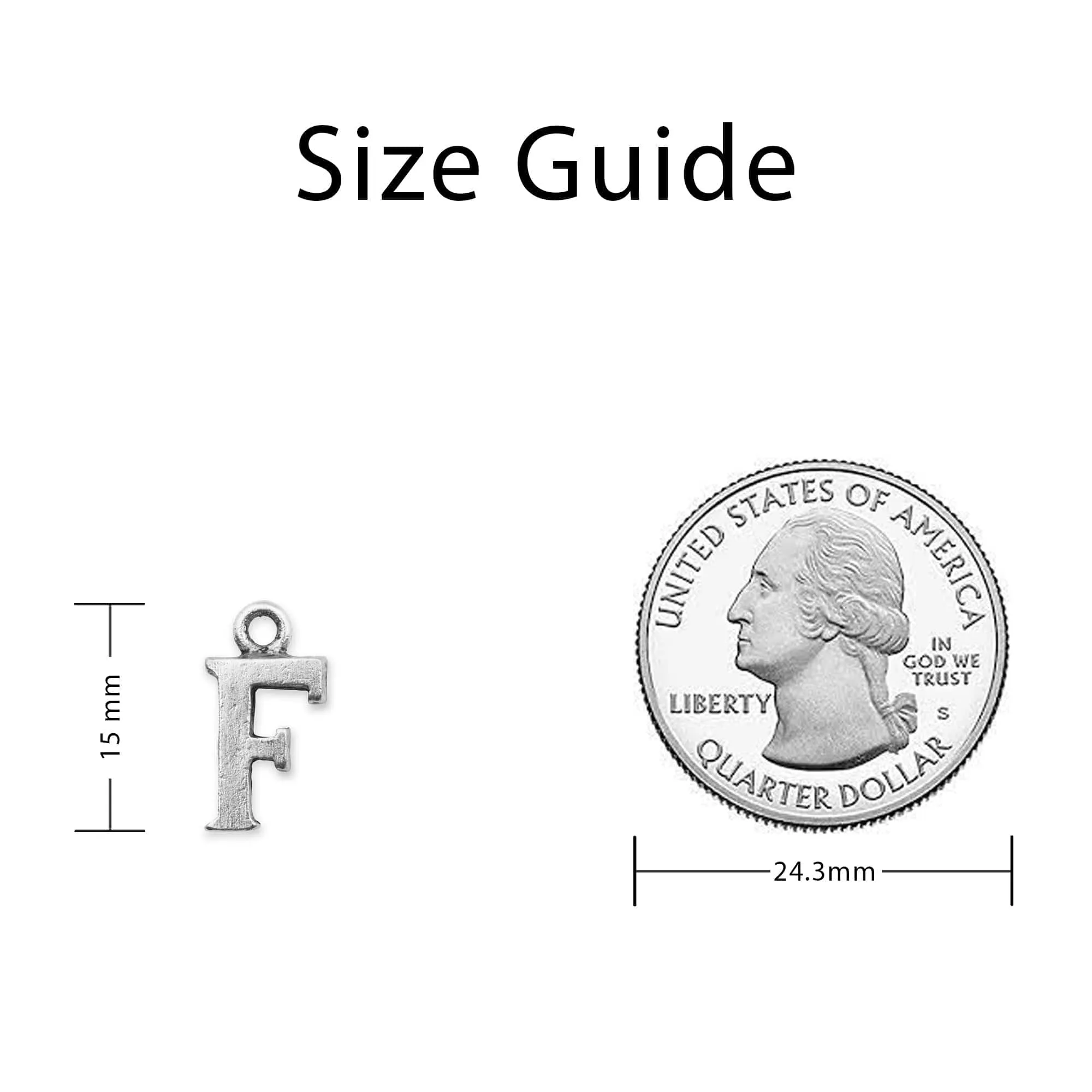 Letter F Charm