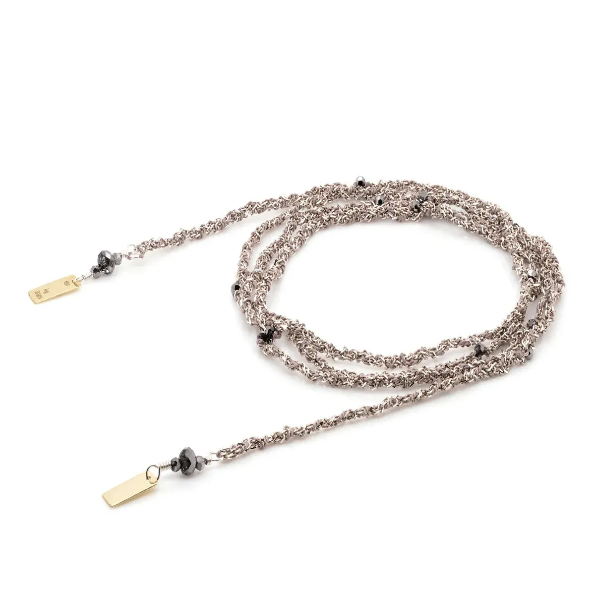 Marie Laure Chamorel Necklace 182 - Silver Grey