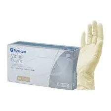 Medicom Vitals | Simple Fit Latex Single use Gloves (Small natural)