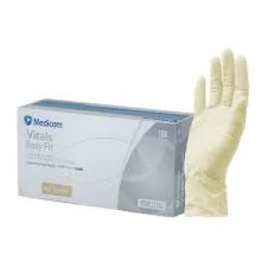 Medicom Vitals | Simple Fit Latex Single use Gloves (Small natural)